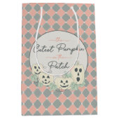 Niedliches Pumpkin-Happy Halloween Mittlere Geschenktüte (Vorderseite)