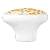 Niedliches Pumpkin-Muster | Erntedank Keramikknauf (Seitenansicht)