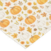 Niedliches Pumpkin-Muster | Erntedank Kurzer Tischläufer (Ecke)