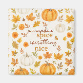 Niedliches Pumpkin-Muster | Erntedank Magnet (Vorne)