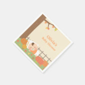 Niedliches Pumpkin Patch Baby Dusche Napkins Serviette (Ecke)