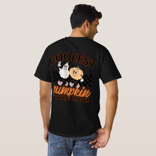 Niedliches Pumpkin Patch Grafisches T-Shirt (Schwarz voll)