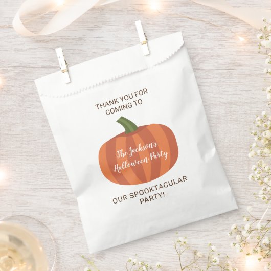 Niedliches Pumpkin Spooktacular Halloween-Party Geschenktütchen (Ausgeschnitten)