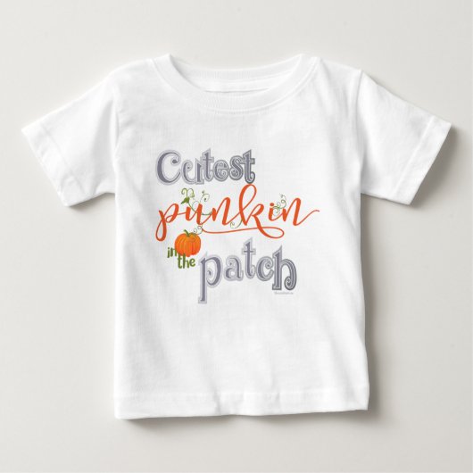 Niedliches Punkin Baby T-shirt (Vorderseite)