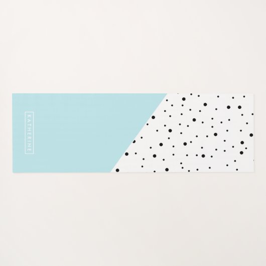 Niedliches Punkt-Muster Yogamatte (Rückseite (Horizontal))