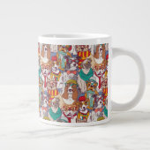 Niedliches Puppenmotiv Jumbo-Tasse (Rechts)