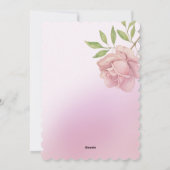 Niedliches Puppenwasser handbemalt Feiertagskarte (Rückseite)