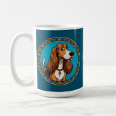 Niedliches Puppy-Cartoon-Design Kaffeetasse (Links)