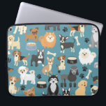 Niedliches Puppy-Dog-Muster Laptopschutzhülle<br><div class="desc">Niedlicher kleiner Puppy Dog Muster Laptop Schlauch.</div>