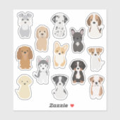 Niedliches Puppy-Sticker-Pack für Hundefreunde Aufkleber (Blatt)