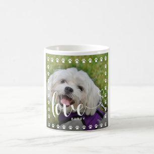 Niedliches Puppy-Valentinstag-Foto Kaffeetasse