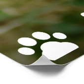 Niedliches Puppy-Valentinstag-Foto Poster (Ecke)