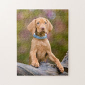 Niedliches puppyeyed Ungar Vizsla Puzzle (Vertikal)