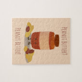 Niedliches Puzzle des Erdnussbutter-Glas-| (Horizontal)