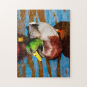 Niedliches Puzzle Little Mallard Duck Jigsaw (Vertikal)