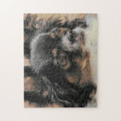 Niedliches Puzzle mit langen Haaren (Vertikal)