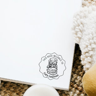 Niedliches Pyrenäenbuch Gummistempel