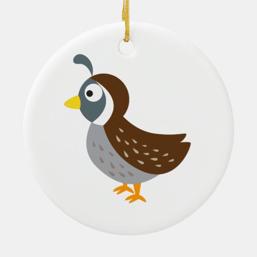 Niedliches Quäntchen Keramikornament (Hinten)
