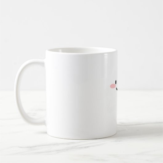 Niedliches Quby-Aufkleber-Geschenk für sie, Mama Kaffeetasse (Links)
