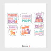 NIEDLICHES QUOTE-STICKER-SET DER MUTTER AUFKLEBER (Blatt)