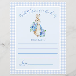 Niedliches Rabbit Blue Baby Duschspiel