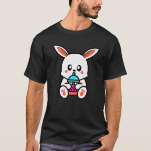 Niedliches Rabbit Boba Tea Kawaii Präsent Anime Ra T-Shirt