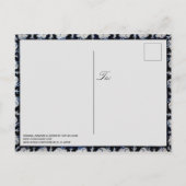 Niedliches Rabbit Niedlich Bunny Dedham Delft Tile Postkarte (Rückseite)