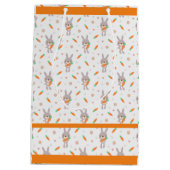Niedliches Rabbit Orange Boy Girl Mittlere Geschenktüte (Rückseite)