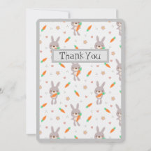 Niedliches Rabbit Orange Gray Boy Girl