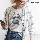 Niedliches Rabbit Tech Guru Hoppy Ostern & Individ T-Shirt