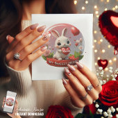 Niedliches Rabbit Valentine Liebe Card Karte