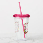 Niedliches Rabbit-Zitat Acryltrinkbecher (Links)