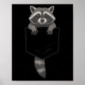 Niedliches Raccoon Cket Funny für Männer Frauen Ki Poster (Vorne)