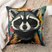 Niedliches Raccoon-Design Kissen (Decke)