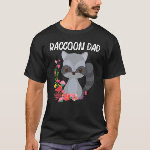 Niedliches Raccoon für Vater Männer Raccoon Abfall T-Shirt