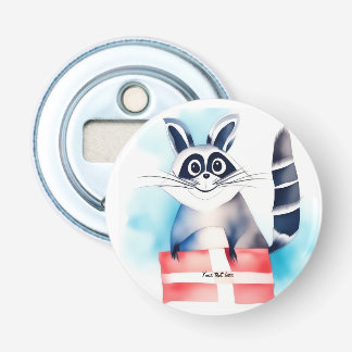 Niedliches Raccoon-Geburtstagsgeschenk Flaschenöffner