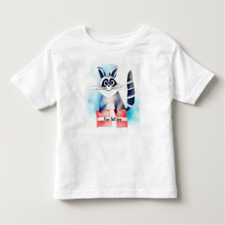 Niedliches Raccoon-Geburtstagsgeschenk Kleinkind T-shirt