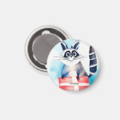 Niedliches Raccoon-Geburtstagsgeschenk Magnet (Vorderseite/Rückseite)