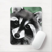 Niedliches Raccoon-Gesicht Mousepad (Mit Mouse)