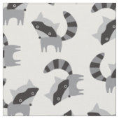 Niedliches Raccoon-Gewebe Stoff (Nahaufnahme)