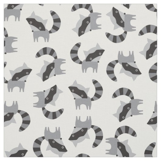 Niedliches Raccoon-Gewebe Stoff (Muster)