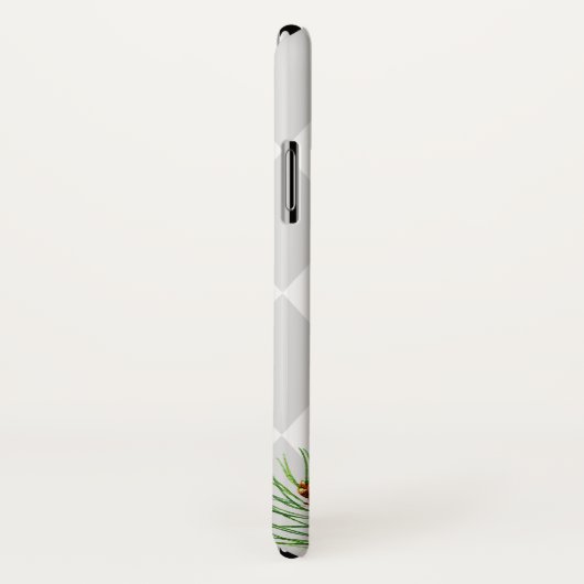 Niedliches Raccoon in Weihnachtsmannmütze mit Harl Case-Mate iPhone Hülle (Hinten/Rechts)