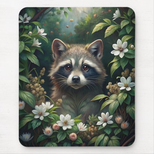 Niedliches Raccoon Mousepad (Vorne)