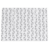 Niedliches Raccoon Muster CUSTOM HINTERGRUNDFARBE Große Geschenktüte (Vorderseite)