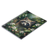 Niedliches Raccoon Notizblock (Linke Seite)