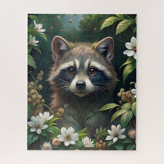 Niedliches Raccoon Puzzle (Vertikal)