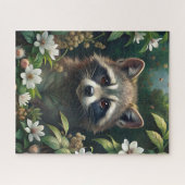Niedliches Raccoon Puzzle (Horizontal)