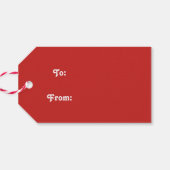 Niedliches Raccoon Rote Weihnachtsmannmütze Urlaub Geschenkanhänger (Rückseite Horizontal)