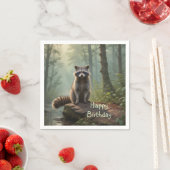 Niedliches Raccoon Serviette (Beispiel)