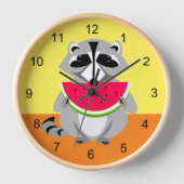 Niedliches Raccoon Uhr (Vorderseite)